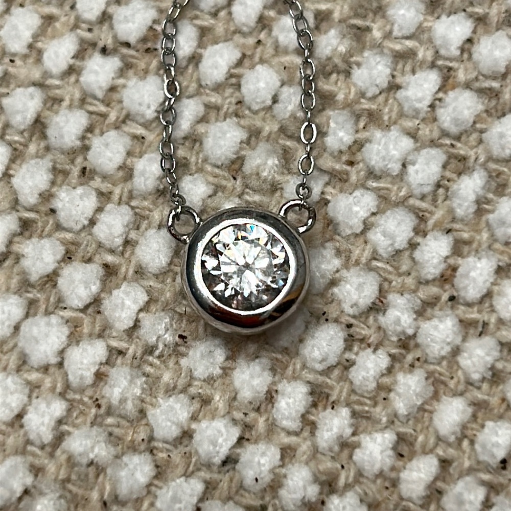 Elegant Moissanite necklace
